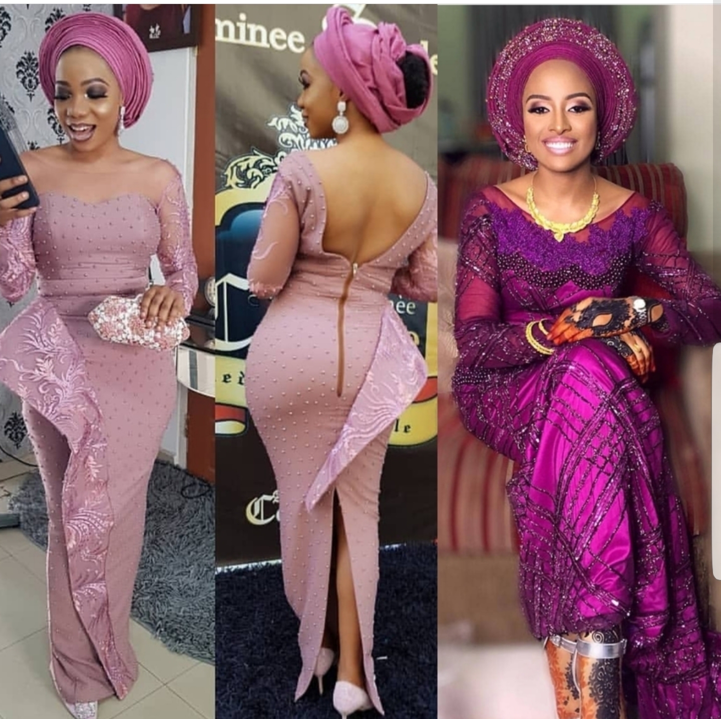 Onion color matching Gele and epele to match!  #classybabesrock#stunning#fabrics | By Classy babes rockFacebook