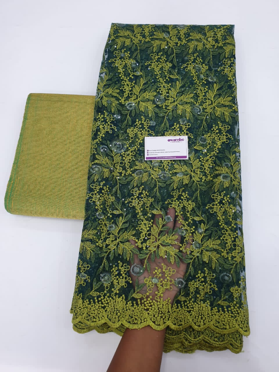 Affordable Asoebi Lace - Olive Green