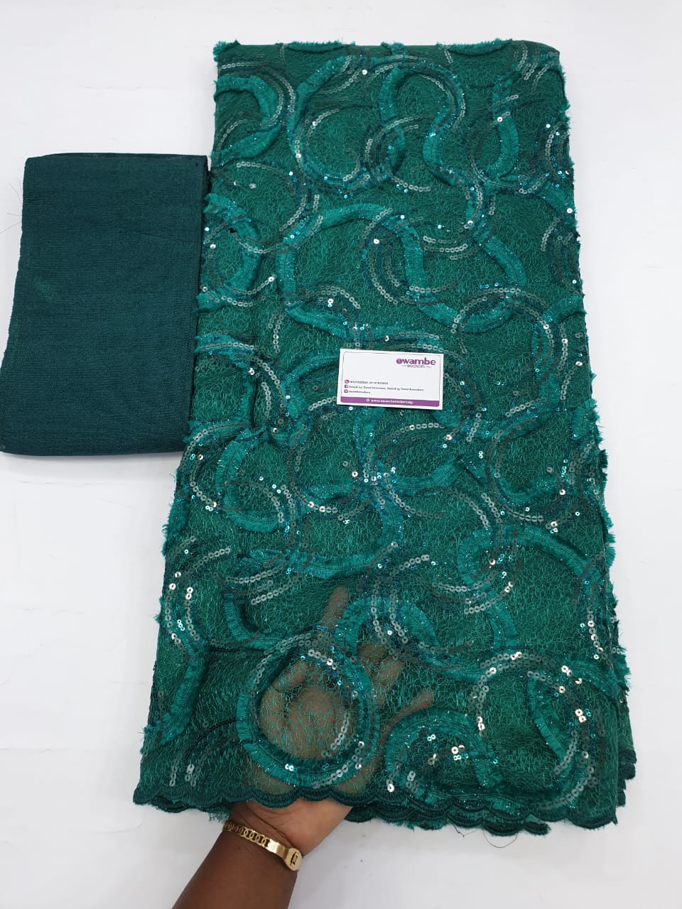 Affordable Asoebi Lace - Emerald Green