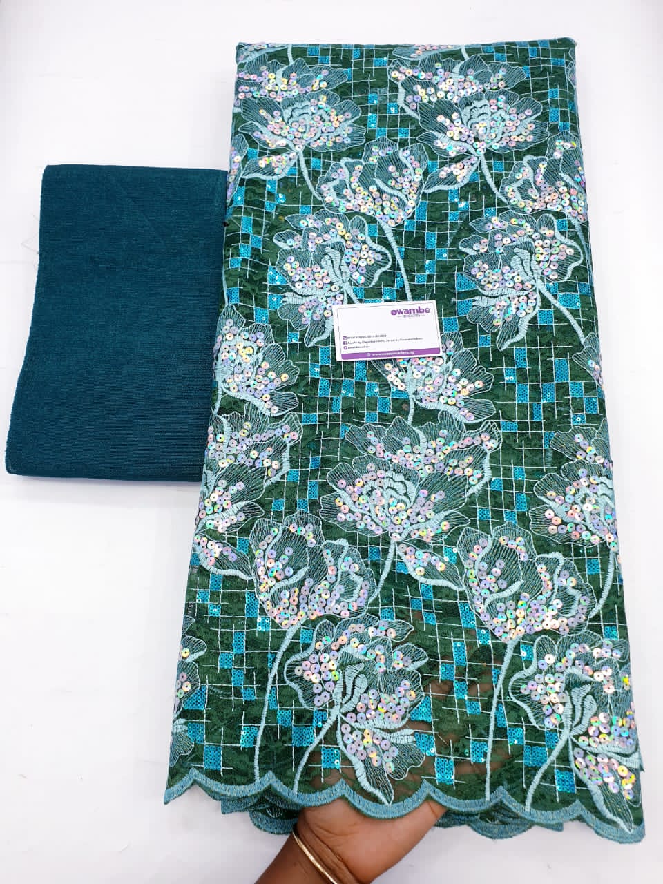 Emerald Green Lace Material - Owambe Rockers