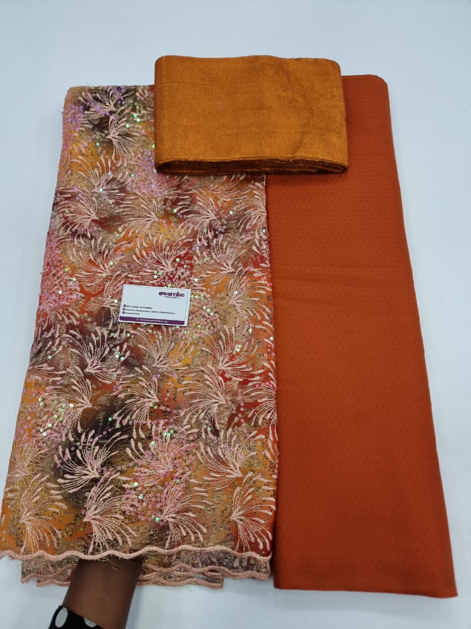 Burnt Orange Tokotaya Fabrics (Couple) Bundle