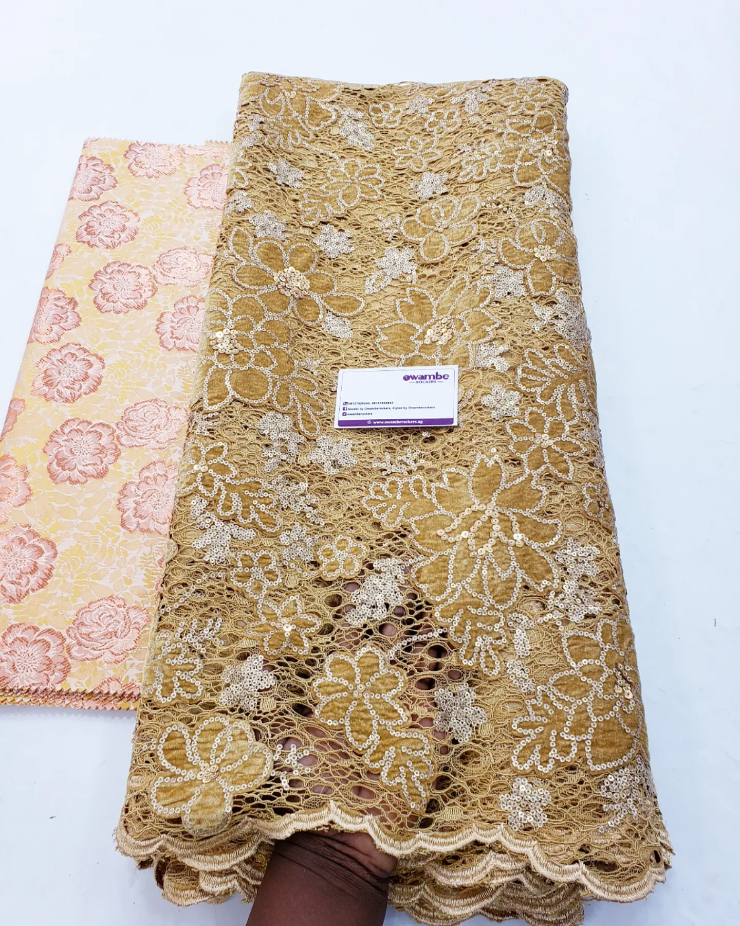 Gold Chantilly Lace - Owambe Rockers